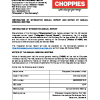 CHOPPIES  | AGM notice