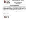 RDCP | Cautionary announcement