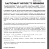 TPCC | Cautionary notice