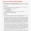 UBA | Notice of AGM