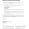 MTMD | Notice of annual general meeting