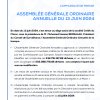 CDM | Communiqué de presse post AGO