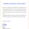 MEIK | Further cautionary statement