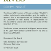 RIVO | Communique