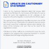 FDHB | Cautionary statement update