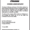 GCL | Declaration of Dividend