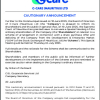 MASC | Cautionary announcement