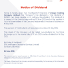 VELG | Declaration of Dividend