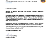 MRS | Notice of board meeting