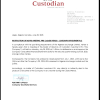 CUSTODYINS | Notices of board meeting