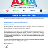 AXIA.VX | Board appointment