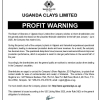 UCL | Profit Warning Announcement