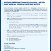 BATU | Post Annual General Meeting Notice