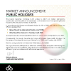 LUSE | announcement of public holidays
