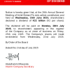 AIRTEL | Final dividend notice