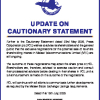 PCL | Update on cautionary statement