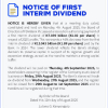 FDHB  | Interim dividend announcement