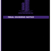 ICON | Final dividend payment notice