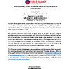 NBSMW | Delayed payment of final dividend announcement