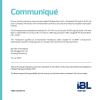 IBL | Communique