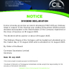 CIMO | Declaration of dividend