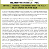 BHL | H1 2025 revised trading statement