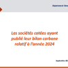 BVMT | Bilan carbone des sociétés cotées de l’exercice 2024